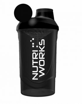 Nutri Works Shaker, 600 ml, Musta