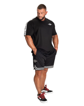 Better Bodies Basketball Shorts 6", Black/White