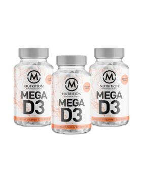 Big Buy: 3 kpl M-Nutrition Mega D3 (100 mcg) (360 kaps.)
