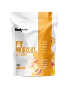 Bodylab Pre-Workout, 200&nbsp;g (Päiväystuote), Ice Tea Peach (10/26)