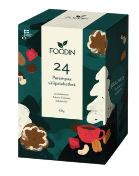 Foodin 24 Parempaa Välipalahetkeä Joulukalenteri, 625&nbsp;g