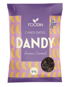 Foodin Dandy Candy Dates -karkkitaatelit, 90&nbsp;g