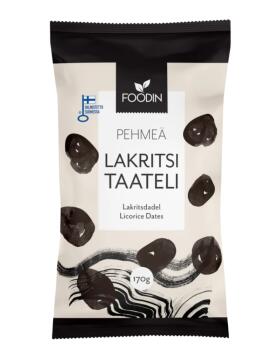 Foodin Lakritsitaatelit, 170&nbsp;g