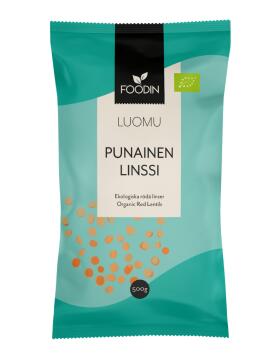 Foodin Punainen linssi, 500&nbsp;g