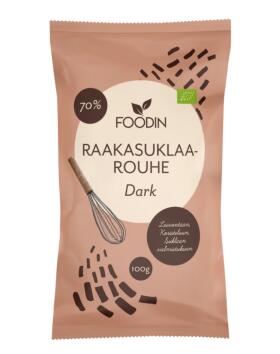 Foodin Raakasuklaarouhe Dark, 100&nbsp;g