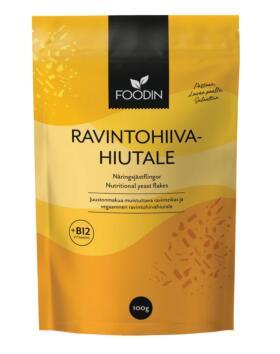 Foodin Ravintohiivahiutale + B12, 100&nbsp;g