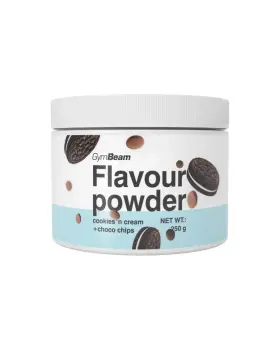 GymBeam Flavour Powder, 250&nbsp;g, Cookies 'n Cream with Choco Chips