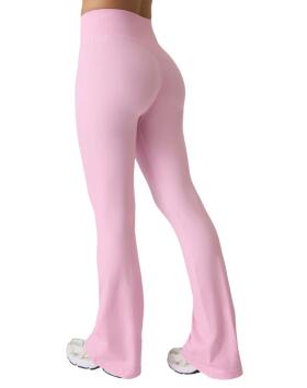 ICIW Smooth Seamless Flared Tights, Lady Pink