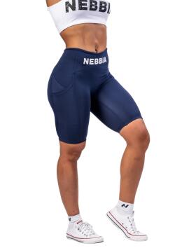 NEBBIA 628 High Waisted Biker Shorts 10" Gym Therapy, Dark Blue (Poistotuote)