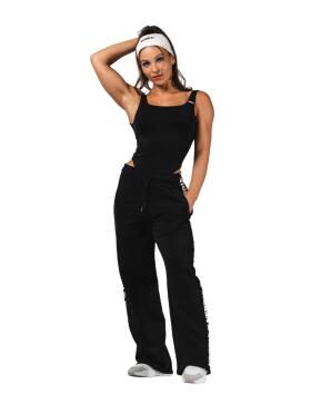 NEBBIA Straight Leg Sweatpants Urban 490, Black