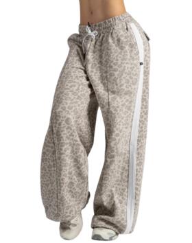 NEBBIA Baggy Leopard Sweatpants PRIMAL 865, Cream Leopard