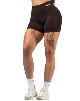 NEBBIA Push-Up Short Leggings with High Waist Power 893, Dark Brown
