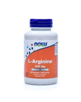 NOW Foods L-Arginine 500 mg, 100 kaps.