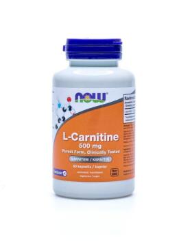 NOW Foods L-Carnitine 500 mg, 60 kaps.