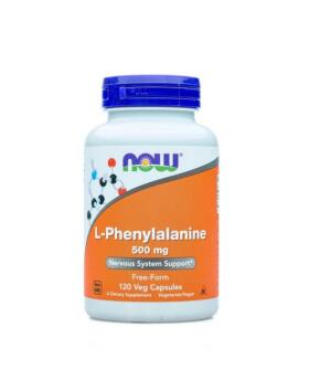 NOW Foods L-Phenylalanine 500 mg, 120 kaps.