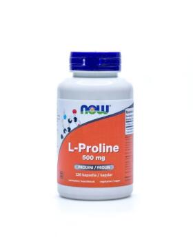 NOW Foods L-Proline 500 mg, 120 kaps.