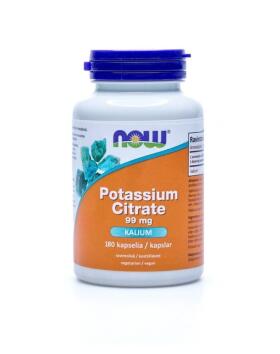 NOW Foods Potassium Citrate, 180 kaps.