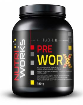 Nutri Works Black Line Pre WorX, 480&nbsp;g, Blueberry