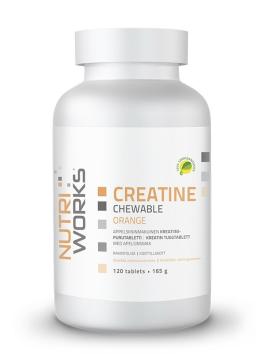 Nutri Works Creatine Monohydrate Chewable Tablets, Orange, 120 tabl
