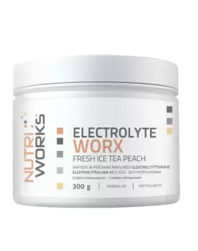 Nutri Works Electrolyte WorX, 300&nbsp;g, Fresh Ice Tea Peach
