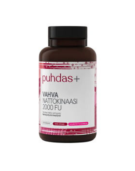 Puhdas+ Vahva Nattokinaasi 2000 FU, 120 kaps.