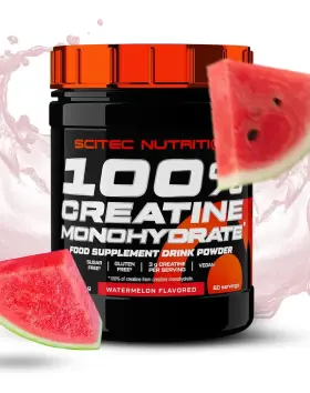 SCITEC 100 % Creatine Monohydrate, Flavoured, 300 g, Watermelon