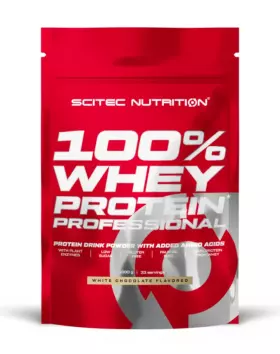 SCITEC 100% Whey Protein Professional 1&nbsp;kg (Bag), White Chocolate