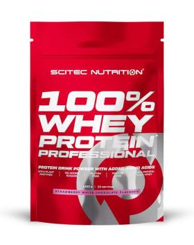 SCITEC 100% Whey Protein Professional 1&nbsp;kg (Bag), Strawberry White-Chocolate