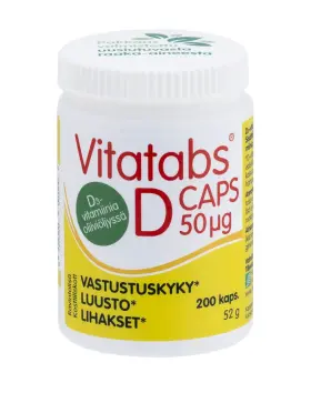 Vitatabs D-Caps, 200 kaps.